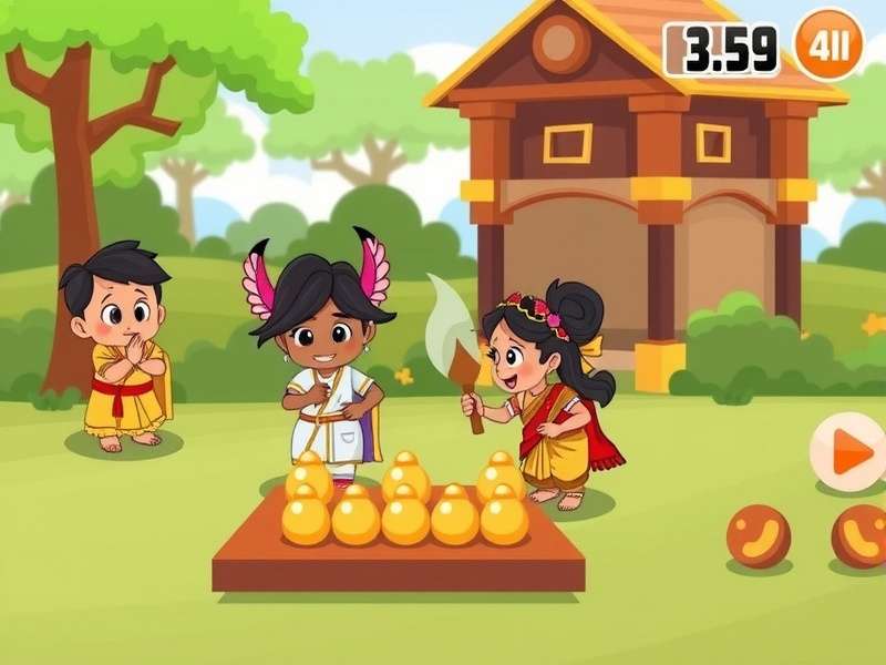 Pou Gametoons colorful characters and gameplay scenes