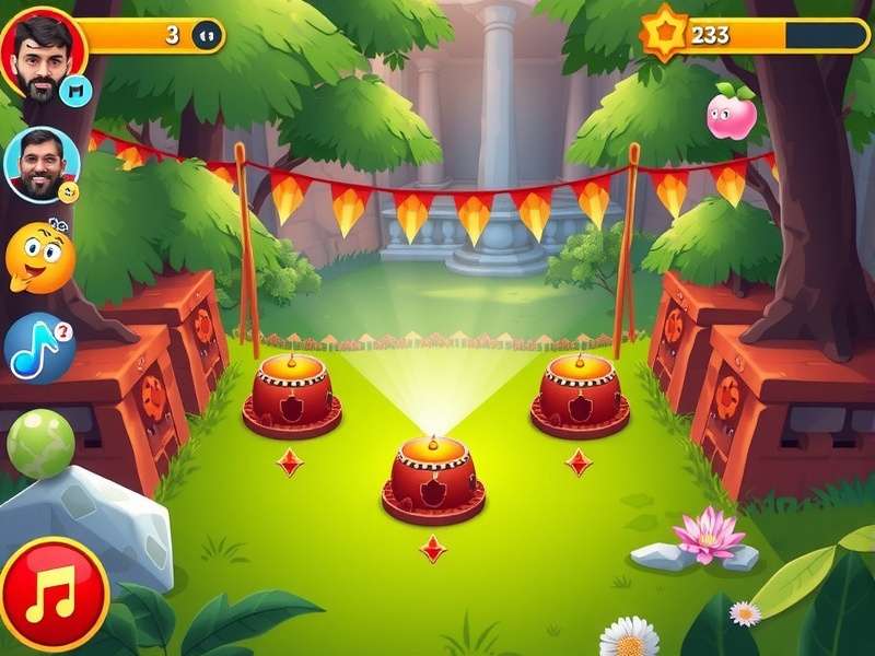 Pou game sound frequency analysis chart showing 57 unique sound effects