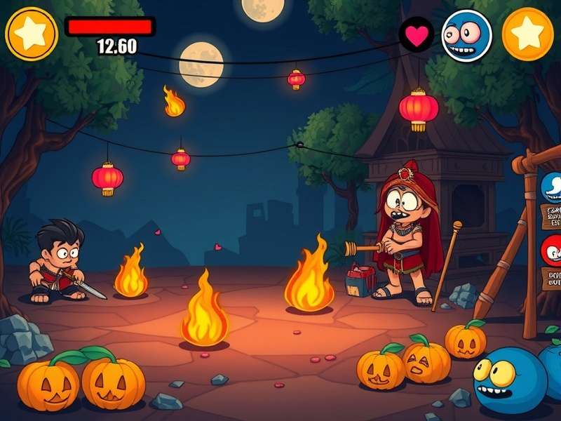 Hidden developer room screen in Scary Pou game showing concept art