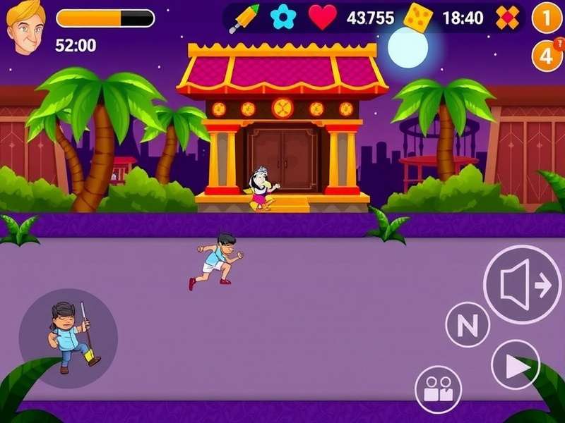 Pou Game character playing online with multiple mini-games on screen