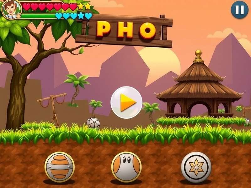 Pou Game running on Laptop Screen with gameplay interface