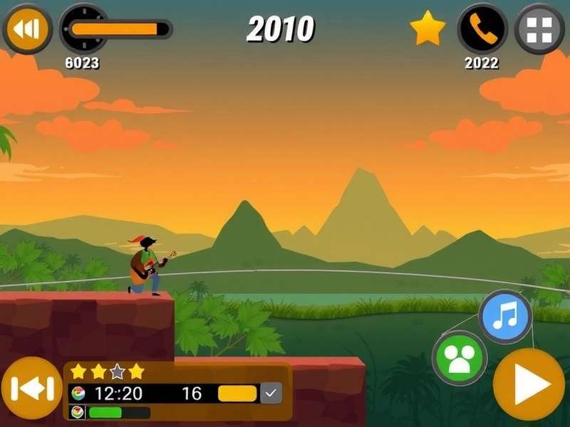 Pou Game music interface showcasing sound settings