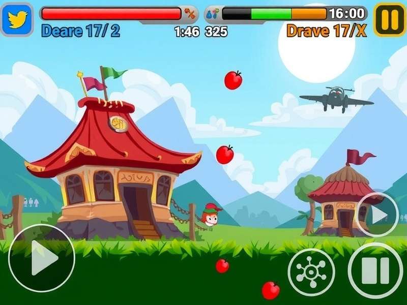 Pou game screenshot showing pet care activities