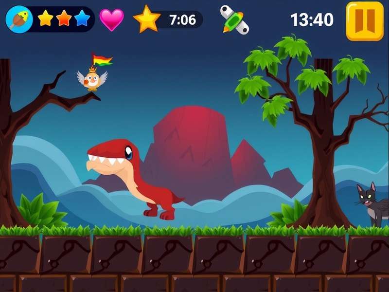 Pou Game Character on Mobile Screen