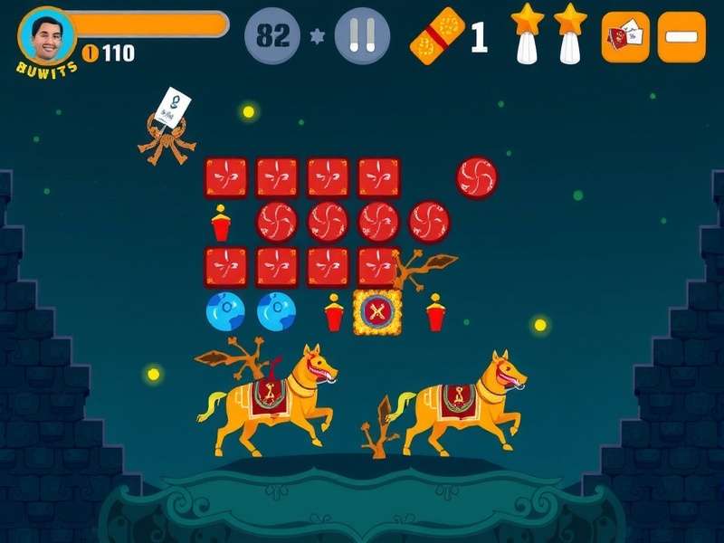 Pou Game character on a mobile screen showing game over