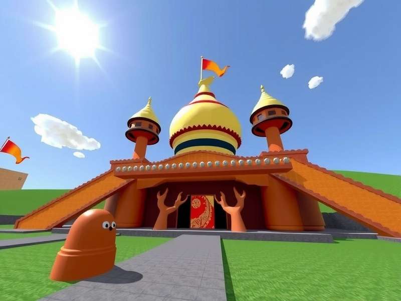 Pou Game Roblox gameplay interface showing virtual pet interaction