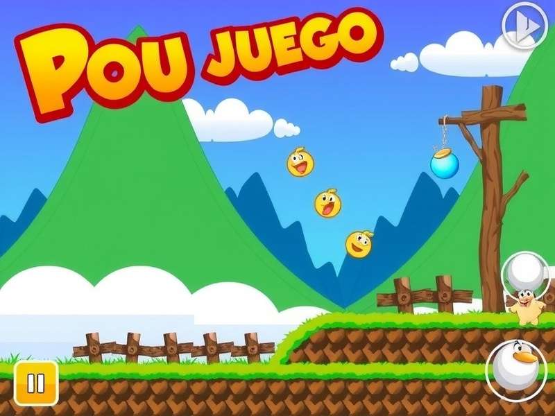 Pou Juego comprehensive gameplay interface showing multiple activities