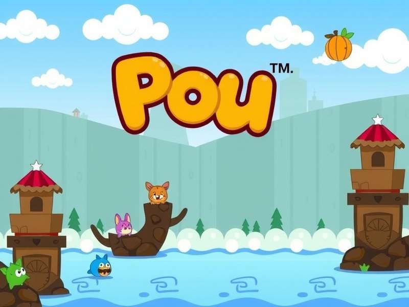 Pou game being played on smartphone and tablet