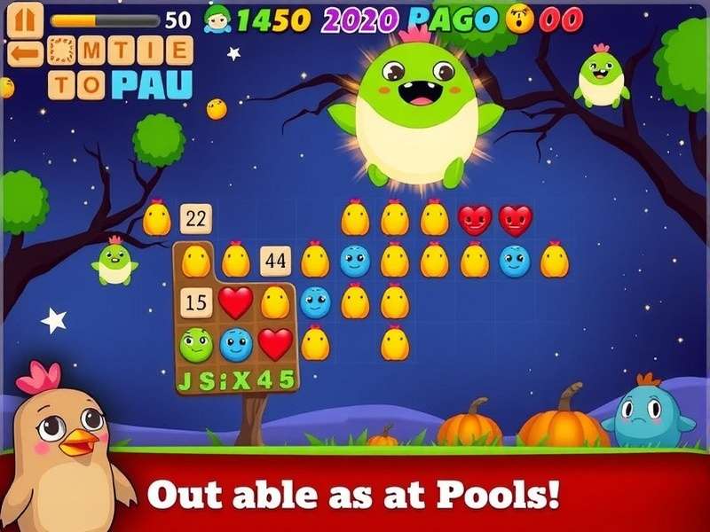 Infographic chart showing Pou gameplay statistics and growth