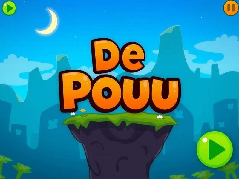 Colorful mobile gaming setup featuring Pou game on screen