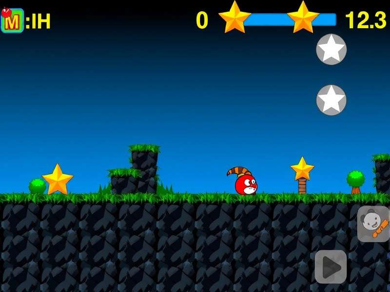 Pou character in various minigames and customization screens