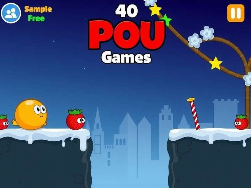 Pou Game Character and Gaming Setup