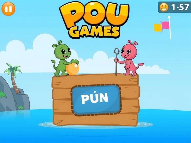 Pou game running on an iPhone and iPad screen