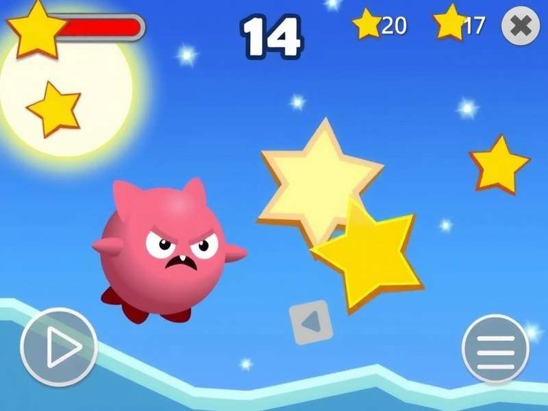 Pou virtual pet game playing on mobile screen