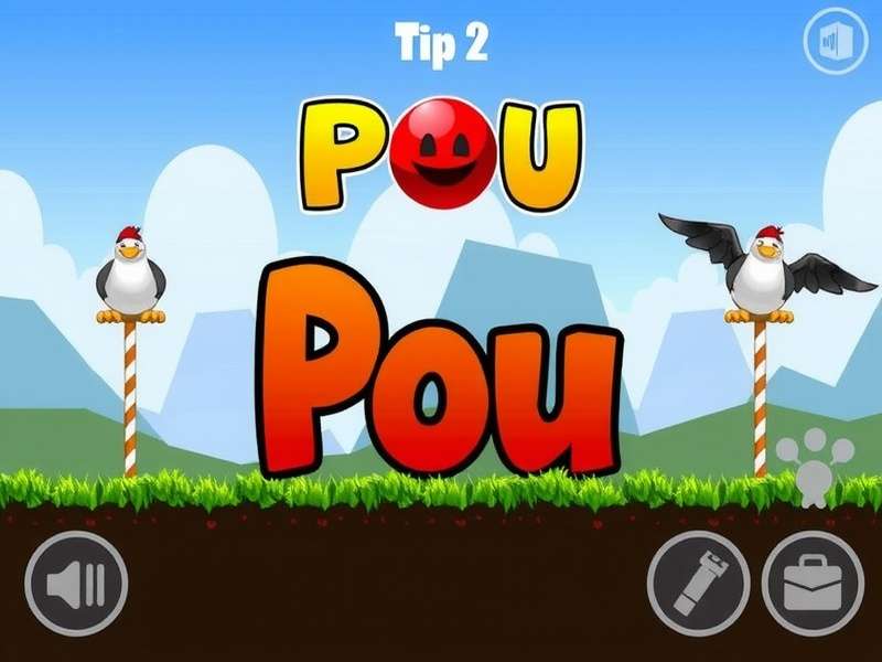 Pou Game running on PC Windows 7