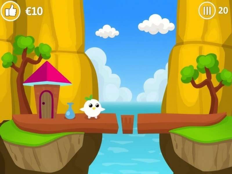 Pou virtual pet interacting with user on screen