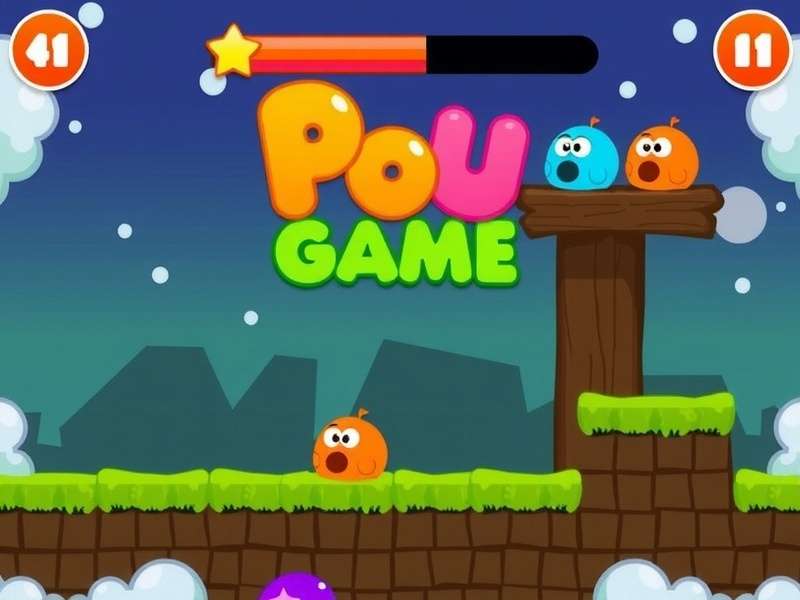 Pou Game Free Online Play screenshot showing gameplay