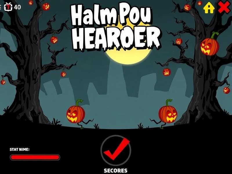 Strategy map of the haunted Pou house showing safe zones and danger areas