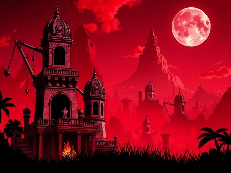 Creepy modified version of Pou character with horror elements