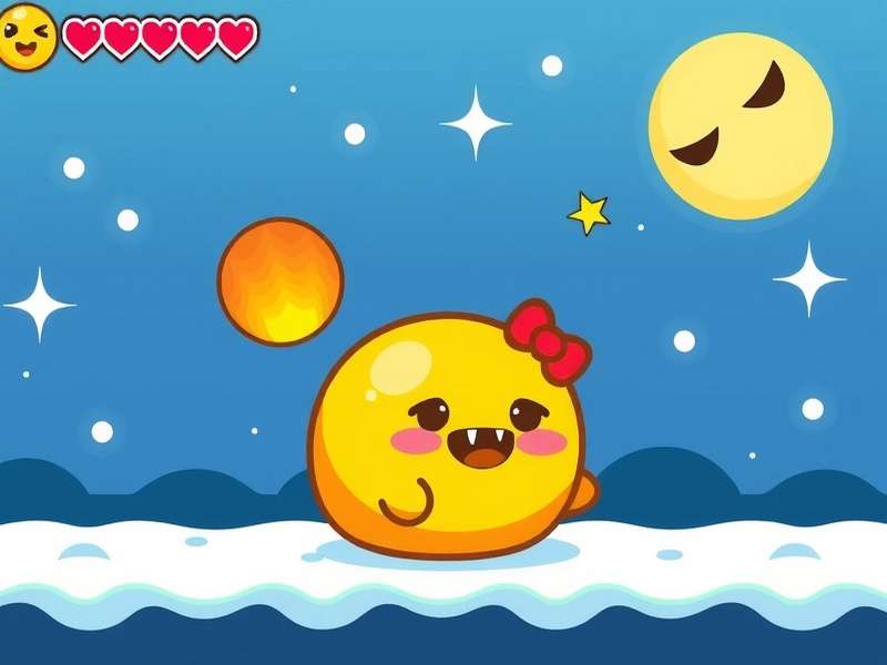 Pou Game feeding and care interface