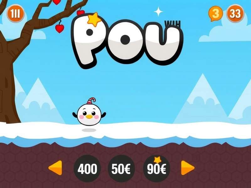 Pou Game gameplay screenshot showing character customization
