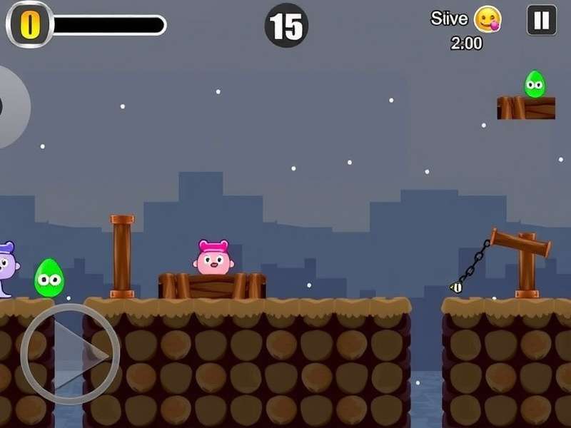 Pou Game character illustration on a mobile screen