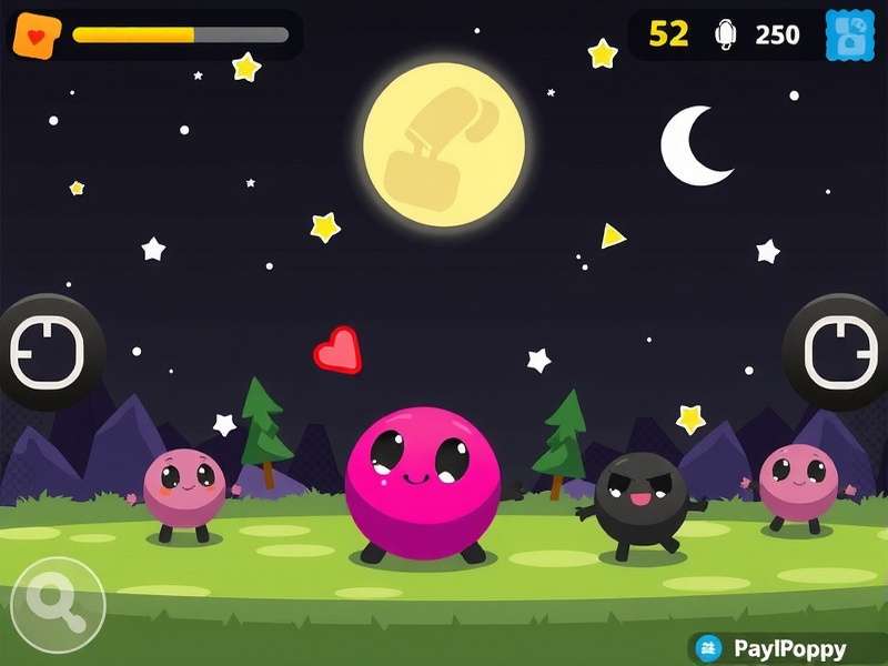 Pou Game Over Effects compilation showing various death screens and fail animations on a dark blue background with orange accents