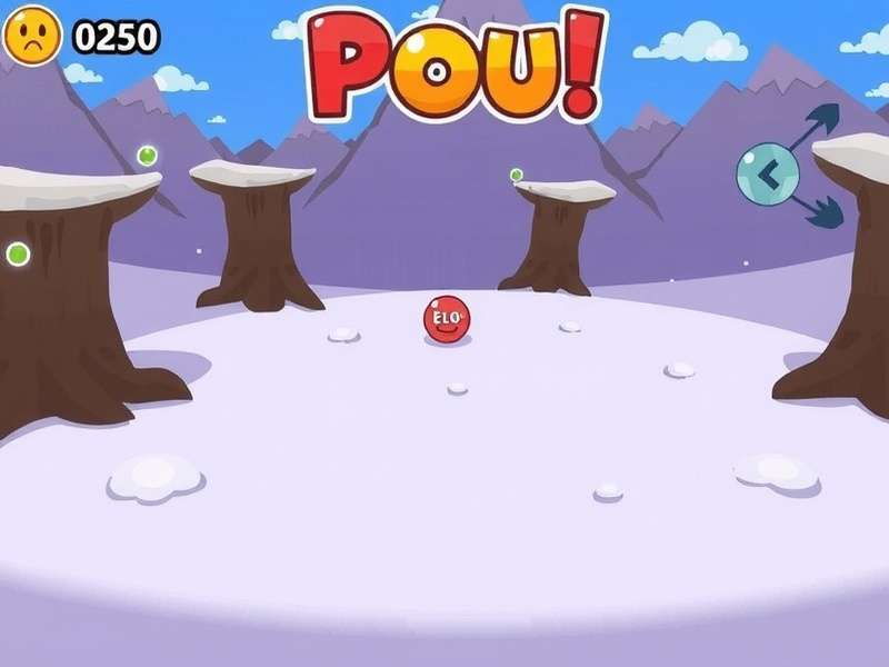 Juego Pou mini-games: Pou Dash, Bubble Pop, Mole Smash, Match 3