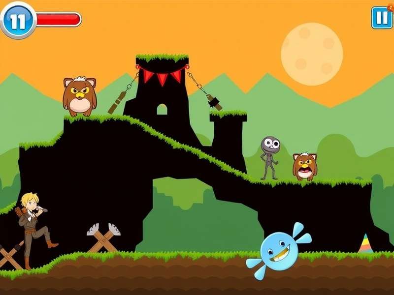 Pou Online virtual pet game interface showing the alien character in its habitat