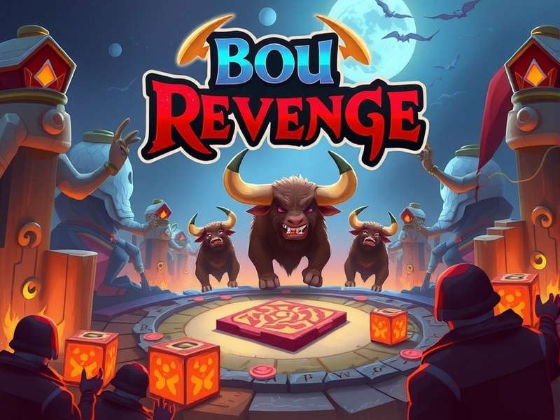 Bou Revenge game artwork featuring the iconic alien character in a dark, revenge-themed style