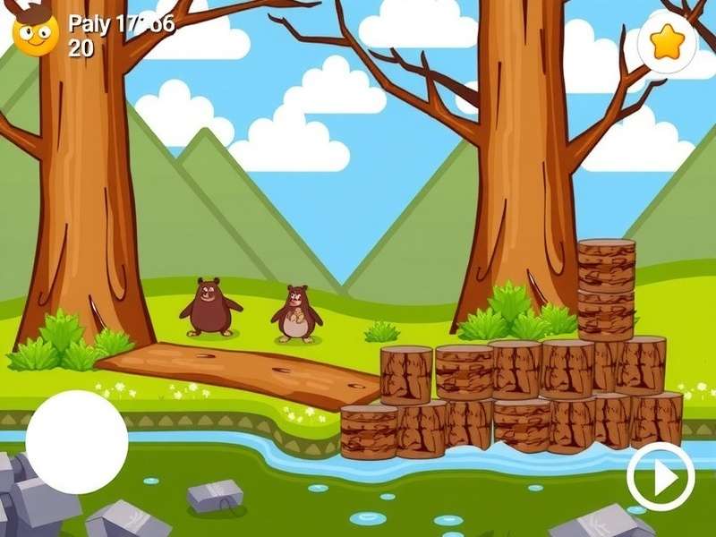 Pou character – cute alien virtual pet with orange skin, big eyes and happy smile